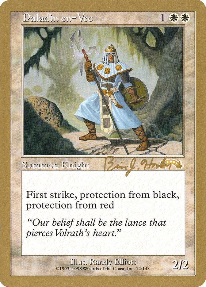 Paladin en-Vec (Brian Hacker) [World Championship Decks 1998] | Yard's Games Ltd