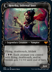 Henrika Domnathi // Henrika, Infernal Seer (Showcase Fang Frame) [Innistrad: Crimson Vow] | Yard's Games Ltd