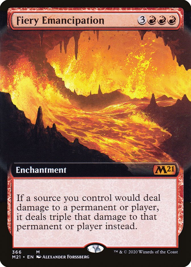 Fiery Emancipation (Extended Art) [Core Set 2021] | Yard's Games Ltd