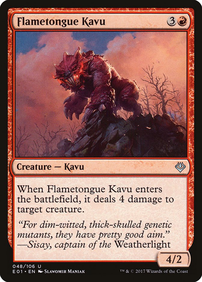 Flametongue Kavu [Archenemy: Nicol Bolas] | Yard's Games Ltd