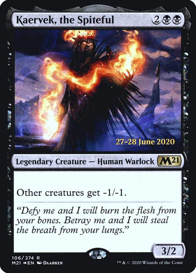 Kaervek, the Spiteful [Core Set 2021 Prerelease Promos] | Yard's Games Ltd