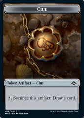 Beast // Clue (14) Double-Sided Token [Modern Horizons 2 Tokens] | Yard's Games Ltd