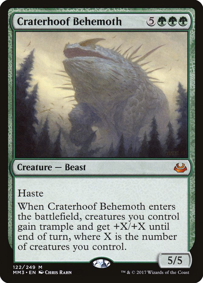 Craterhoof Behemoth [Modern Masters 2017] | Yard's Games Ltd