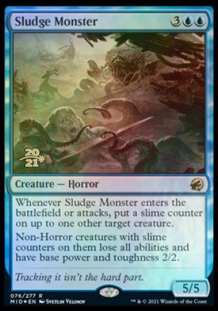 Sludge Monster [Innistrad: Midnight Hunt Prerelease Promos] | Yard's Games Ltd