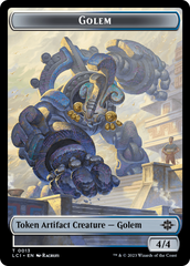 Treasure (0002) // Golem Double-Sided Token [Jurassic World Collection Tokens] | Yard's Games Ltd