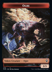 Boar // Ogre Double-Sided Token [Commander Legends: Battle for Baldur's Gate Tokens] | Yard's Games Ltd