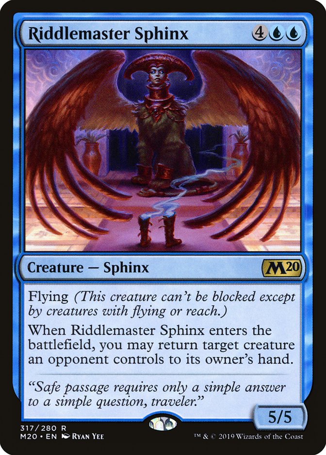 Riddlemaster Sphinx [Core Set 2020] | Yard's Games Ltd