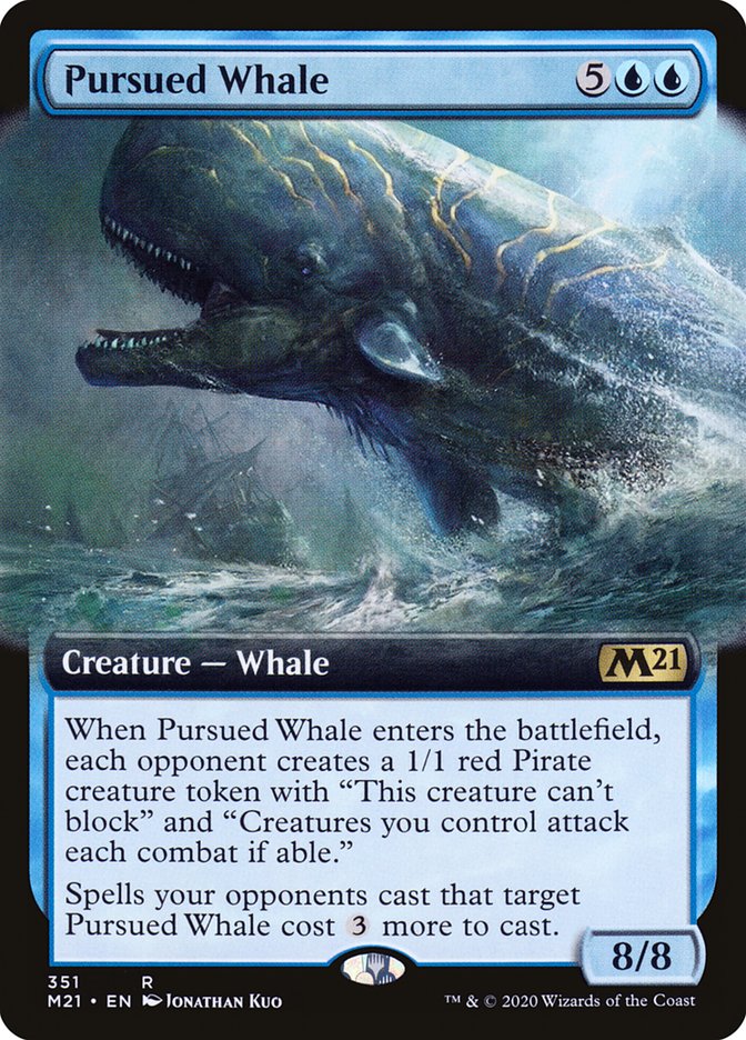 Pursued Whale (Extended Art) [Core Set 2021] | Yard's Games Ltd