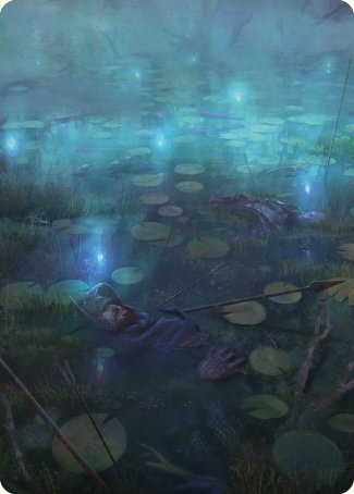 The Dead Marshes Art Card [The Lord of the Rings: Tales of Middle-earth Art Series] | Yard's Games Ltd