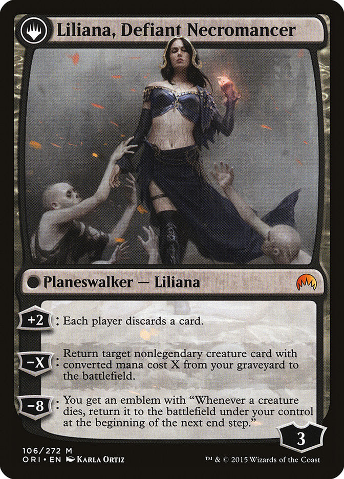 Liliana, Heretical Healer // Liliana, Defiant Necromancer [Magic Origins] | Yard's Games Ltd