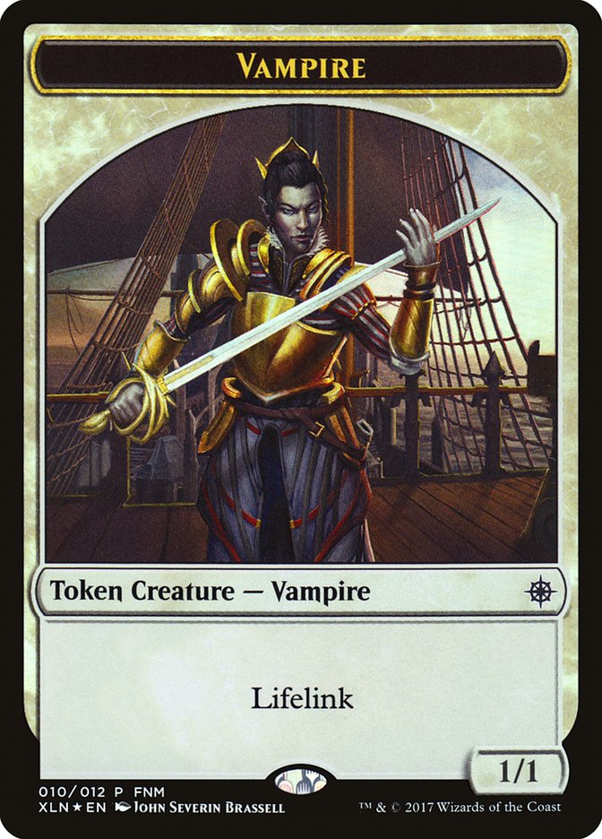 Vampire // Treasure Double-Sided Token [Friday Night Magic 2017] | Yard's Games Ltd