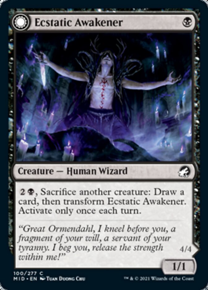 Ecstatic Awakener // Awoken Demon [Innistrad: Midnight Hunt] | Yard's Games Ltd