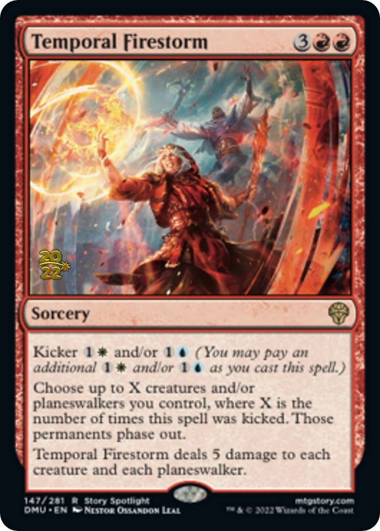 Temporal Firestorm [Dominaria United Prerelease Promos] | Yard's Games Ltd