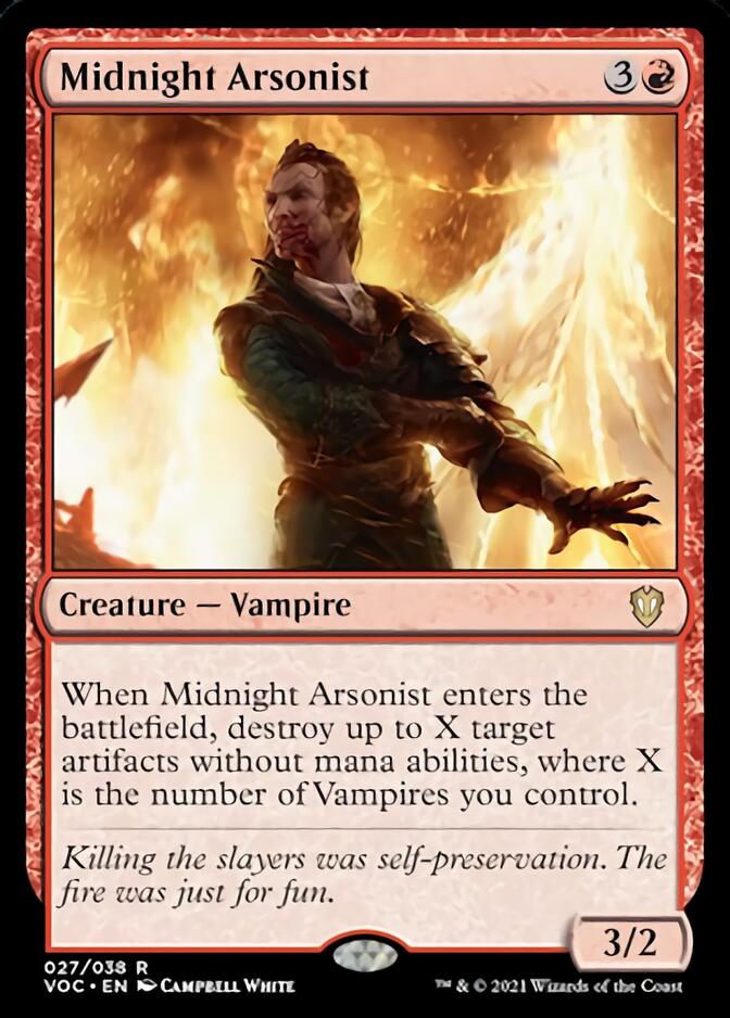 Midnight Arsonist [Innistrad: Crimson Vow Commander] | Yard's Games Ltd