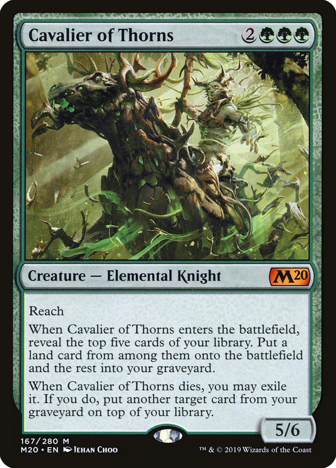 Cavalier of Thorns [Core Set 2020] | Yard's Games Ltd