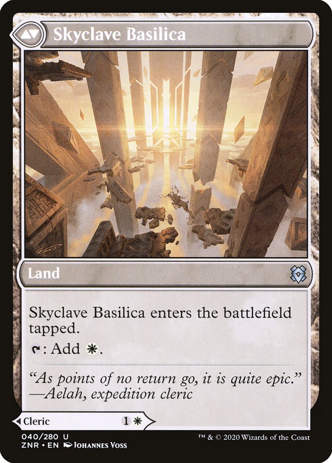 Skyclave Cleric // Skyclave Basilica [Zendikar Rising] | Yard's Games Ltd