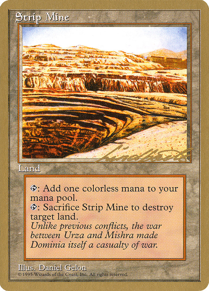 Strip Mine (Leon Lindback) [Pro Tour Collector Set] | Yard's Games Ltd