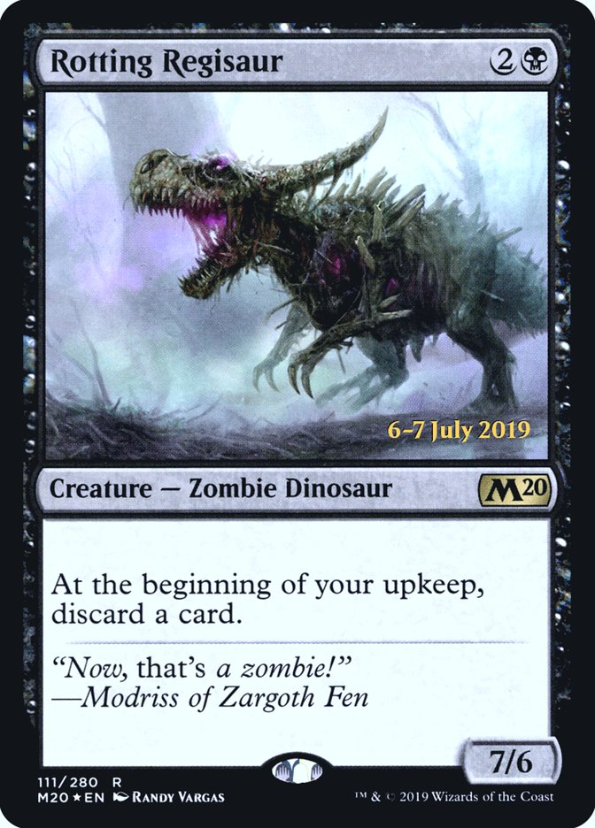 Rotting Regisaur [Core Set 2020 Prerelease Promos] | Yard's Games Ltd