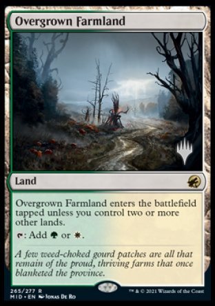 Overgrown Farmland (Promo Pack) [Innistrad: Midnight Hunt Promos] | Yard's Games Ltd