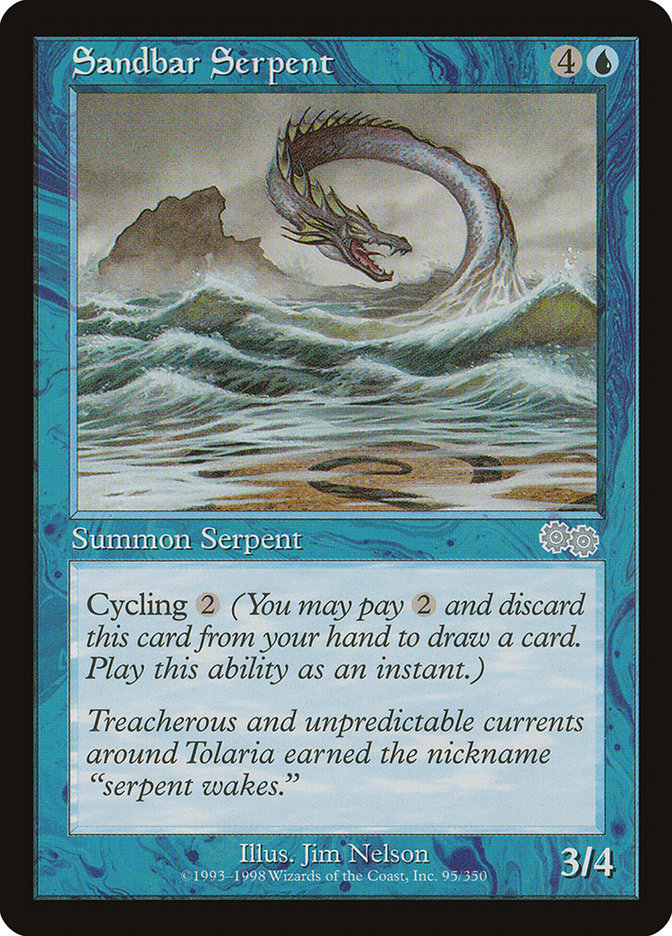 Sandbar Serpent [Urza's Saga] | Yard's Games Ltd