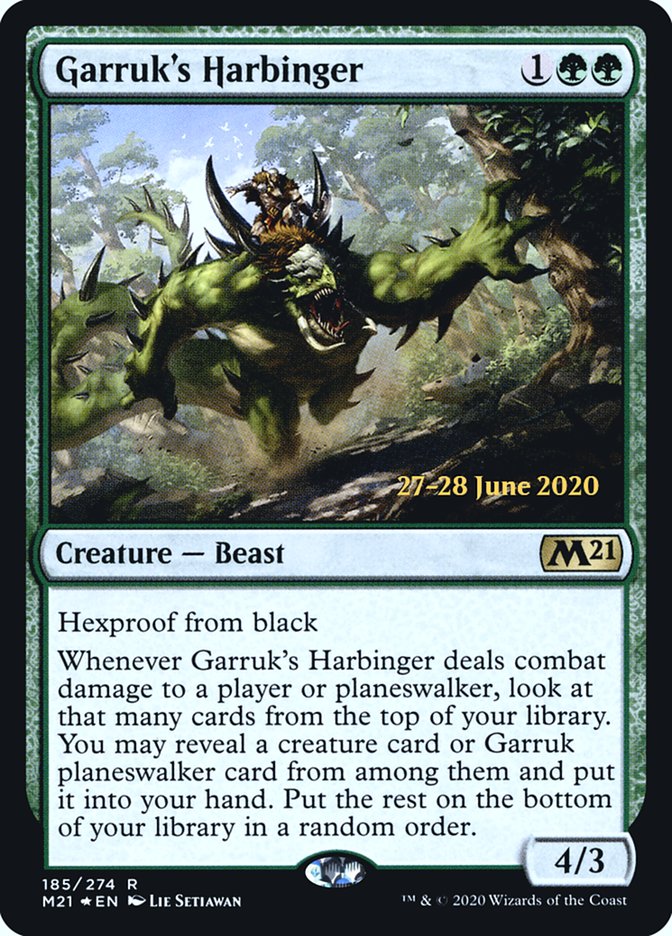 Garruk's Harbinger [Core Set 2021 Prerelease Promos] | Yard's Games Ltd