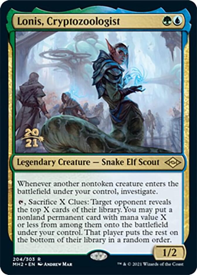 Lonis, Cryptozoologist [Modern Horizons 2 Prerelease Promos] | Yard's Games Ltd