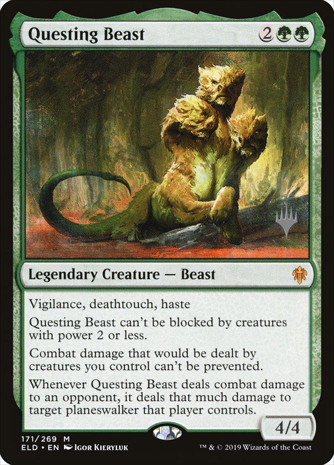 Questing Beast (Promo Pack) [Throne of Eldraine Promos] | Yard's Games Ltd