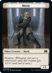 Wrenn and Six Emblem // Monk Double-Sided Token [Double Masters 2022 Tokens] | Yard's Games Ltd