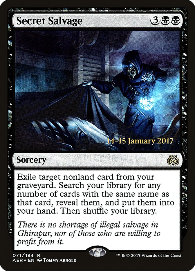 Secret Salvage [Aether Revolt Prerelease Promos] | Yard's Games Ltd