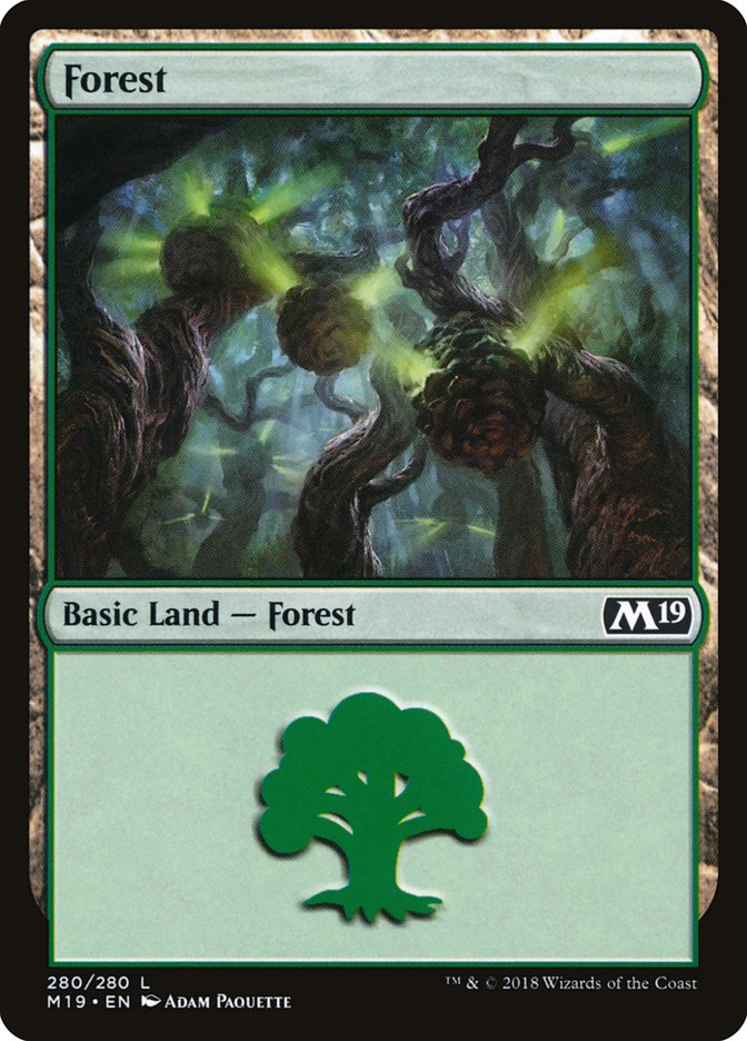 Forest (280) [Core Set 2019] | Yard's Games Ltd