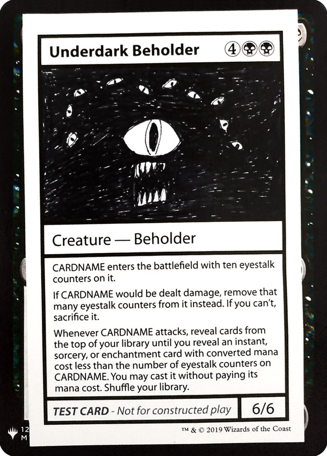 Underdark Beholder [Mystery Booster Playtest Cards] | Yard's Games Ltd