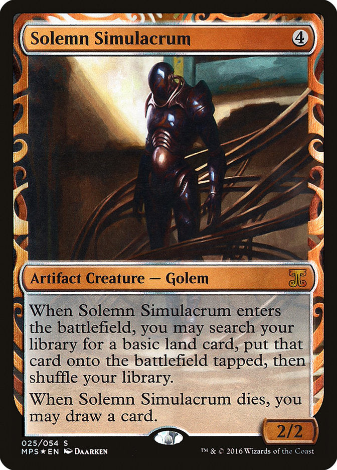 Solemn Simulacrum [Kaladesh Inventions] | Yard's Games Ltd