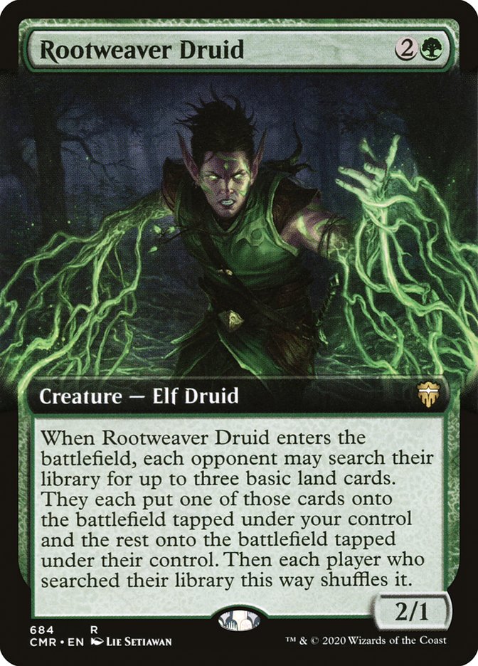 Rootweaver Druid (Extended Art) [Commander Legends] | Yard's Games Ltd