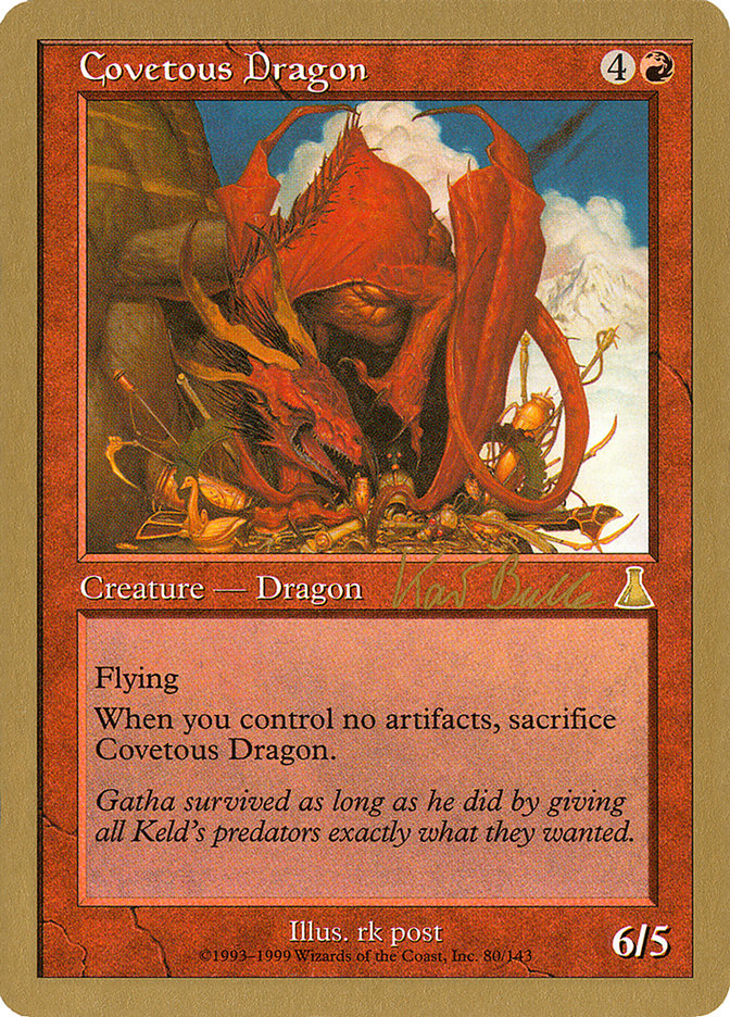 Covetous Dragon (Kai Budde) [World Championship Decks 1999] | Yard's Games Ltd