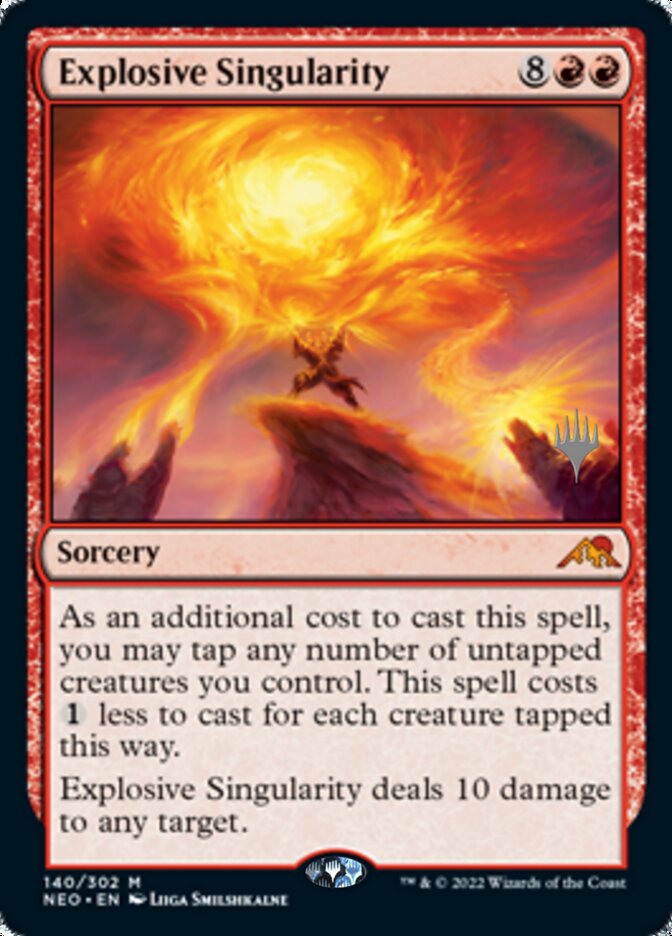 Explosive Singularity (Promo Pack) [Kamigawa: Neon Dynasty Promos] | Yard's Games Ltd