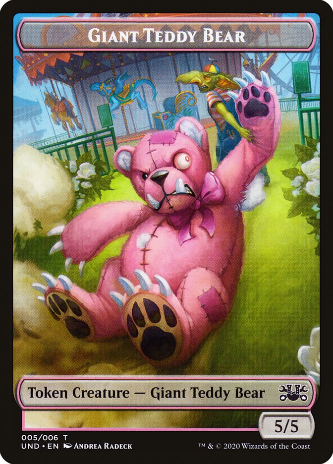 Giant Teddy Bear // Acorn Stash Double-Sided Token [Unsanctioned Tokens] | Yard's Games Ltd