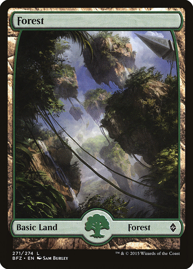 Forest (271) (Full Art) [Battle for Zendikar] | Yard's Games Ltd