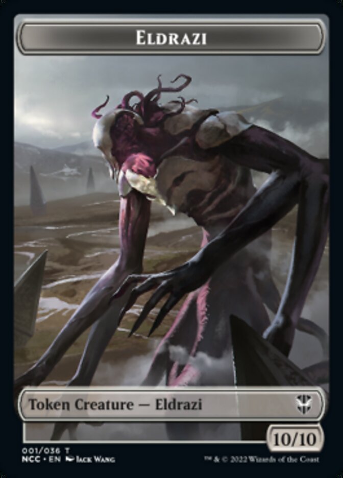 Eldrazi // Human Soldier Double-Sided Token [Streets of New Capenna Commander Tokens] | Yard's Games Ltd