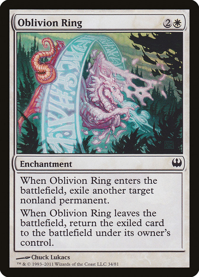 Oblivion Ring [Duel Decks: Knights vs. Dragons] | Yard's Games Ltd