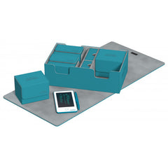 ultimate guard smarthive 400 xenoskin petrol blue card and deck storage box | Yard's Games Ltd