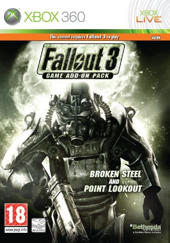 Fallout 3: Game Add-On Pack - Broken Steel and Point Lookout - Xbox 360 | Yard's Games Ltd