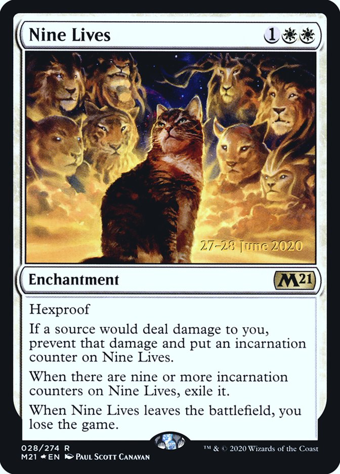 Nine Lives [Core Set 2021 Prerelease Promos] | Yard's Games Ltd