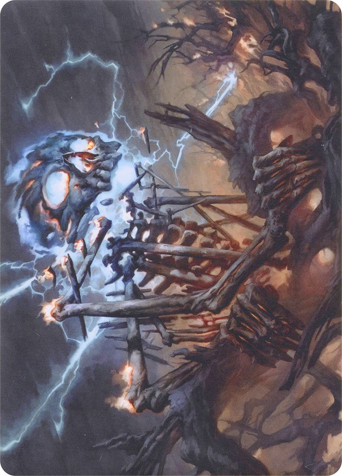 Lightning Skelemental // Lightning Skelemental [Modern Horizons Art Series] | Yard's Games Ltd