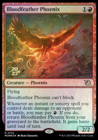 Bloodfeather Phoenix [March of the Machine Prerelease Promos] | Yard's Games Ltd