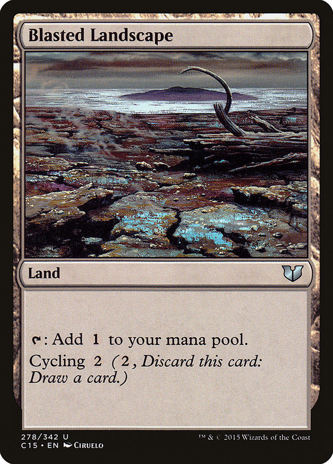 Blasted Landscape [Commander 2015] | Yard's Games Ltd