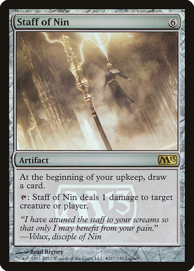 Staff of Nin [Magic 2013 Prerelease Promos] | Yard's Games Ltd