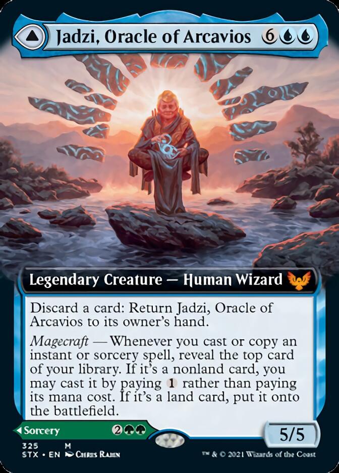 Jadzi, Oracle of Arcavios // Journey to the Oracle (Extended Art) [Strixhaven: School of Mages] | Yard's Games Ltd