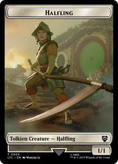 Halfling // Treasure Token [The Lord of the Rings: Tales of Middle-Earth Commander Tokens] | Yard's Games Ltd