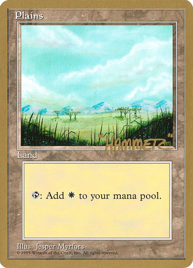 Plains (shr365) (Shawn "Hammer" Regnier) [Pro Tour Collector Set] | Yard's Games Ltd