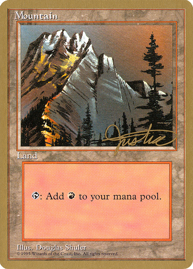 Mountain (mj373) (Mark Justice) [Pro Tour Collector Set] | Yard's Games Ltd